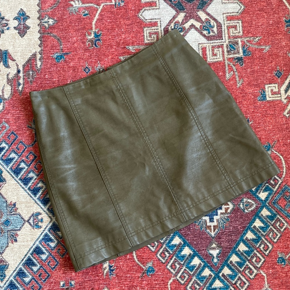 leather miniskirt